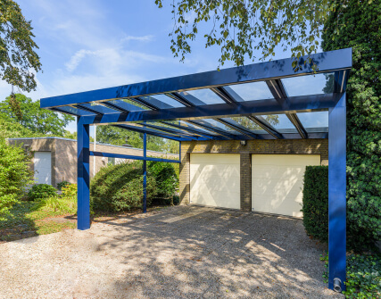 Solar carport plat dak