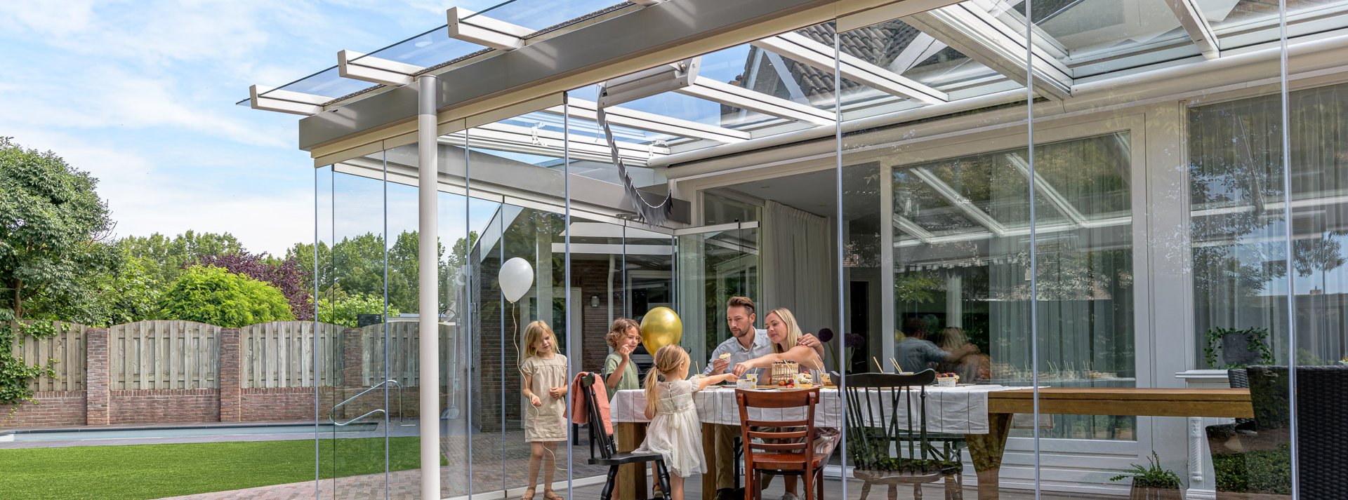 Tuinkamer Excellent Metalura wit