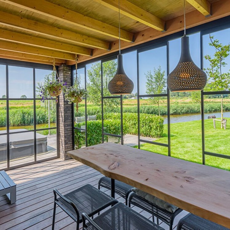 Steel-art terrasbeglazing