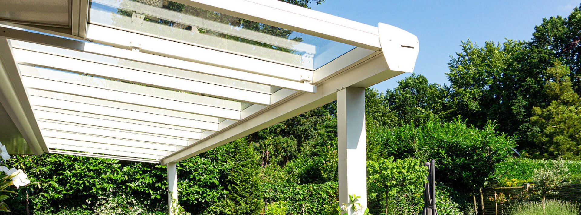 Terrasoverkapping Style Primis collectie wit